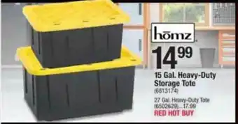 Ace Hardware Homz 15 Gal. Heavy-Duty Storage Tote offer