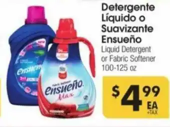 Cardenas Detergente Líquido O Suavizante Ensueño Liquid Detergent Or Fabric Softener offer