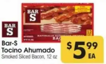 Bar-S Tocino Ahumado Smoked Sliced Bacon