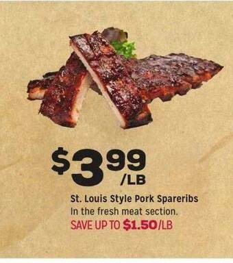 Grocery Outlet St. Louis Style Pork Spareribs offer