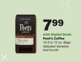 Stater Bros Peet's Coffee offer