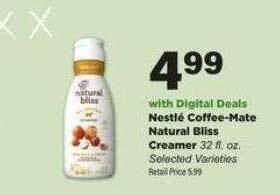 Stater Bros Nestlé Coffee-Mate Natural Bliss Creamer offer