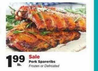 Stater Bros Pork Spareribs offer