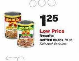 Stater Bros Rosarita Refried Beans offer