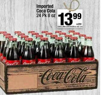 Super King Markets Imported Coca Cola 24 Pk 8 Oz offer