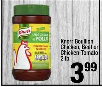Super King Markets Knorr Boullion Chicken, Beef Or Chicken-Tomato 2 Lb offer