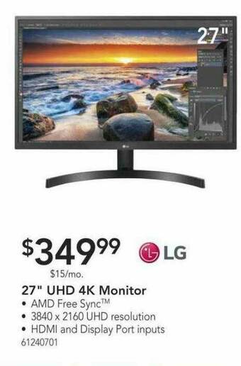 Nebraska Furniture Mart LG 27 offer