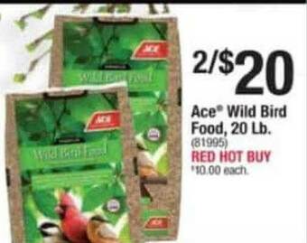 Ace Hardware Ace® Wild Bird Food 20 Lb. offer
