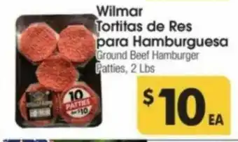 Cardenas Wilmar Tortitas De Res Para Hamburguesa Ground Beef Hamburger offer
