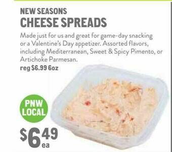 New Seasons Market New Seasons Cheese Spreads offer
