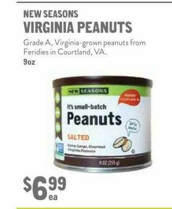 New Seasons Market New Seasons Virginia Peanuts offer