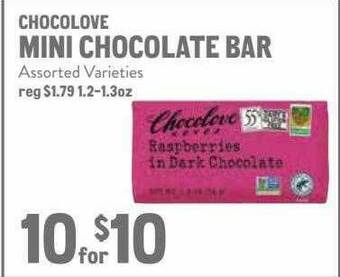 New Seasons Market Chocolove Mini Chocolate Bar offer