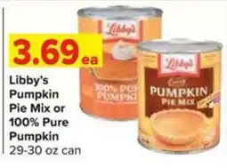 Shop 'n Save Libby's pumpkin pie mix or 100% pure pumpkin offer