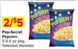 Shop 'n Save Pop Secret Popcorn offer