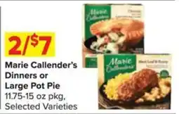 Shop 'n Save Marie Callender's Dinners or Large Pot Pie offer