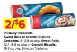 Shop 'n Save Pillsbury crescents, sweet rolls or grands! biscuits offer