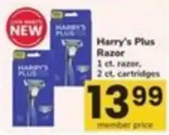 Safeway Harry's Plus Razor offer