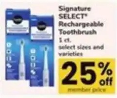 Safeway Signature Select rechargeable toothbrush offer