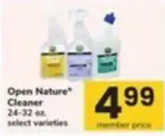 Safeway Open Nature Cleaner offer