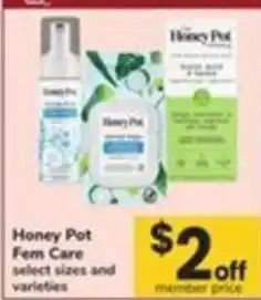 Safeway Honey Pot Fem Care offer