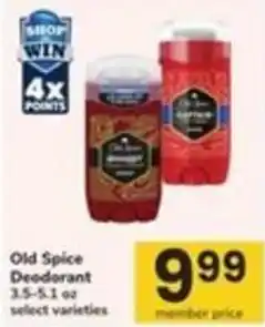 Safeway Old Spice Deodorant offer