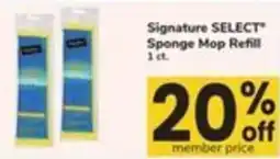 Safeway Signature Select sponge mop refill offer