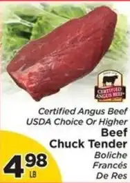 Presidente Certified Angus Beef Chuck Tender offer