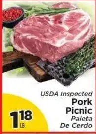 Presidente Usda inspected pork picnic paleta offer