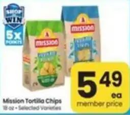 Safeway Mission Tortilla Chips offer