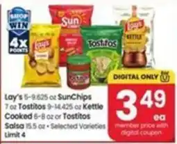 Safeway Lay's SunChips or Kettle Cooked or Tostitos Salsa offer
