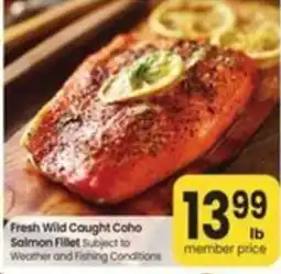Safeway Fresh Wild Caught Coho Salmon Fillet offer