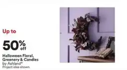 Michaels Halloween Floral, Greenery & Candles by Ashland offer