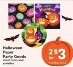 Safeway Halloween Paper Party Goods offer