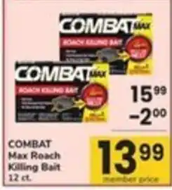 Safeway Combat max roach killing bait offer