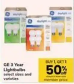 Safeway Ge 3 Year Lightbulbs offer
