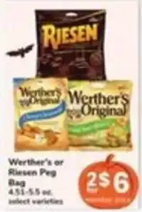Safeway Werther's or Riesen Peg Bag offer