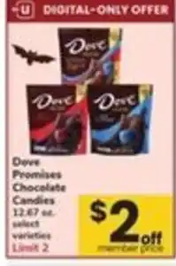 Safeway Dove Promises Chocolate Candies offer