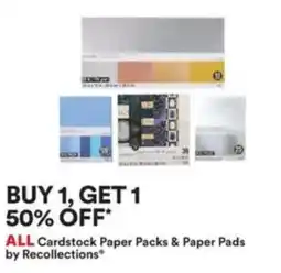 Michaels All Cardstock Paper Packs & Paper Pads by Recollections offer