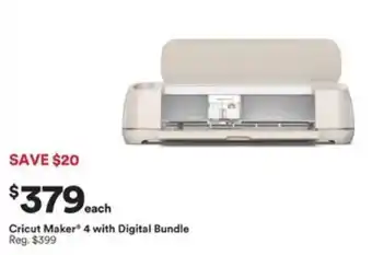 Michaels Cricut Maker 4 with Digital Bundle offer