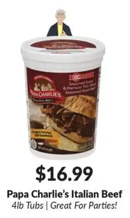 Woodman's Papa Charlie's Italian Beef offer