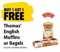 Festival Foods Thomas' English Muffins or Bagels offer