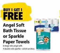 Festival Foods Angel Soft Bath Tissue or Sparkle Paper Towels offer