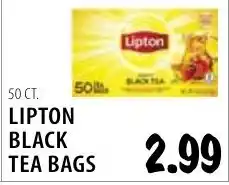 Karns Lipton black tea bags offer