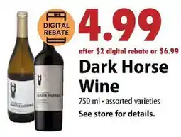 Festival Foods Dark Horse Wine offer