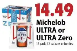 Festival Foods Michelob Ultra or Ultra Zero offer