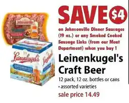 Festival Foods Leinenkugel's Craft Beer offer