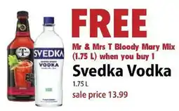 Festival Foods Svedka Vodka offer