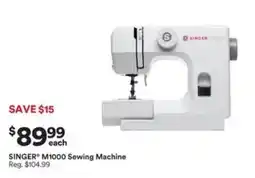 Michaels Singer m1000 sewing machine offer