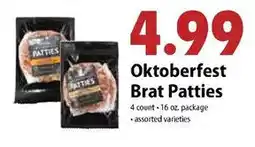 Festival Foods Oktoberfest Brat Patties offer