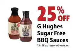 Festival Foods G Hughes Sugar Free BBQ Sauces offer